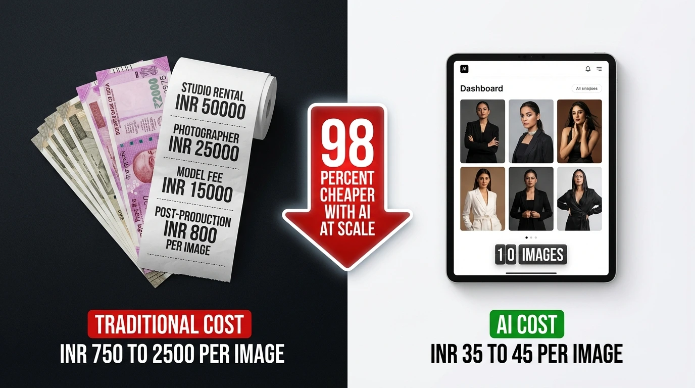 Fashion Photoshoot Cost: AI vs Traditional Studio — 2026 Full Breakdown