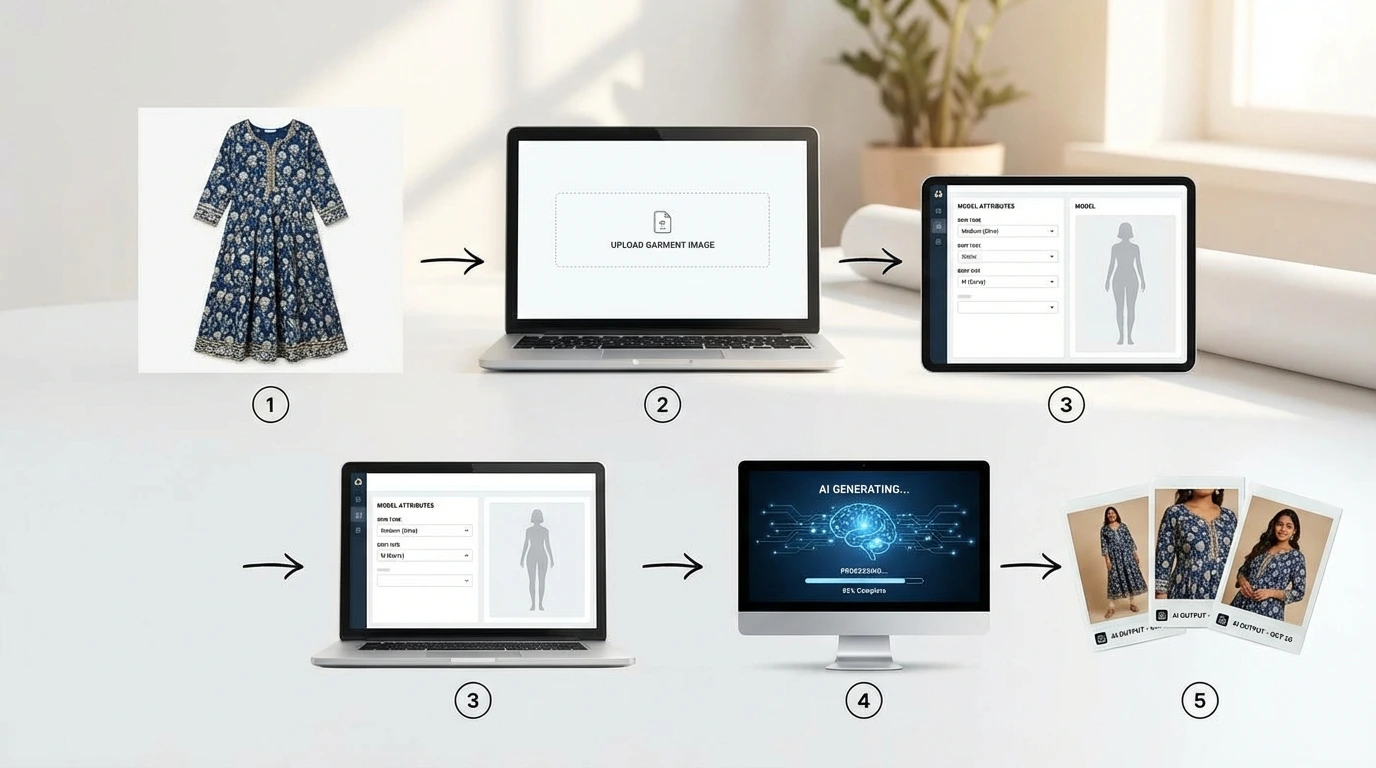 How to Generate On-Model Images for Your Clothing Line with AI