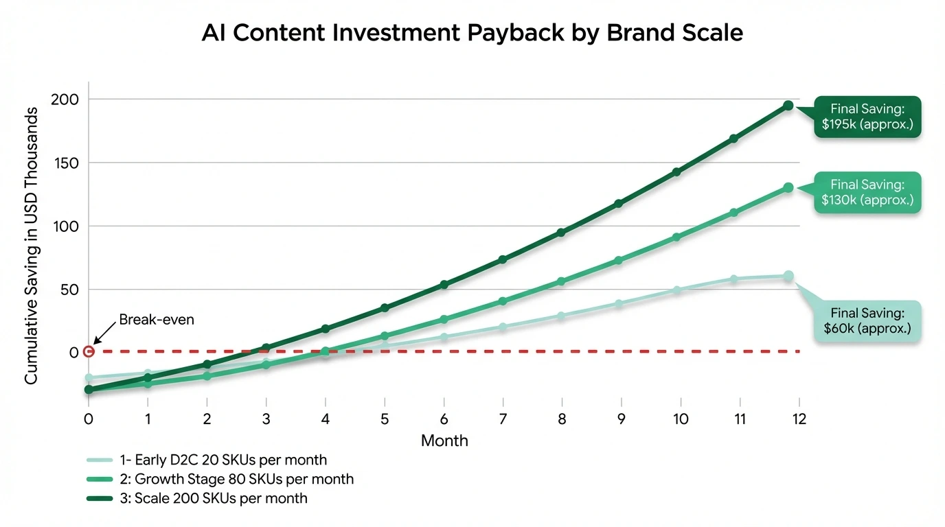 AI Fashion Photography ROI Payback Chart